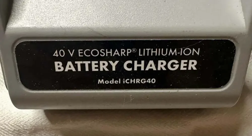 Snow Joe iBAT40XR 40V EcoSharp Lithium-Ion Battery and iCHRG40 Charger Set